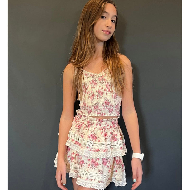 Katie J NYC  Juniors Ashley Floral Skirt