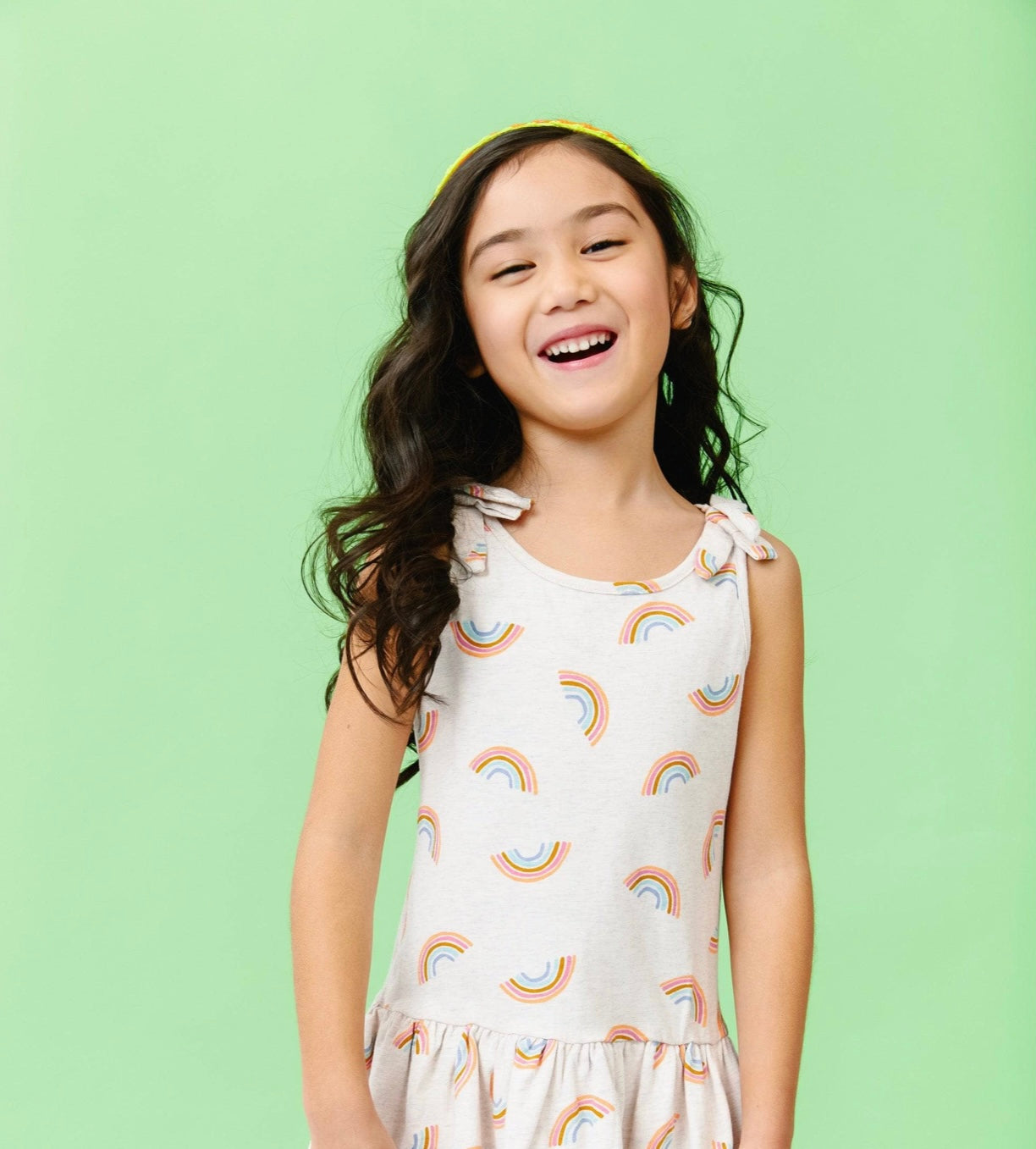 Lola & The Boys Rainbow T-Shirt Dress