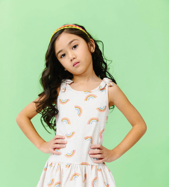 Lola & The Boys Rainbow T-Shirt Dress