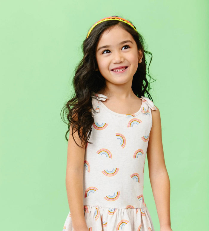 Lola & The Boys Rainbow T-Shirt Dress