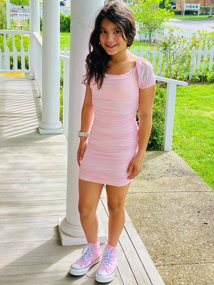 Katie J NYC  Tween Anya Dress - Light Pink