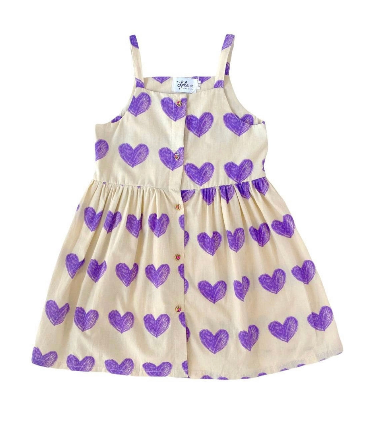 Lola & The Boys Crayon Hearts Dress