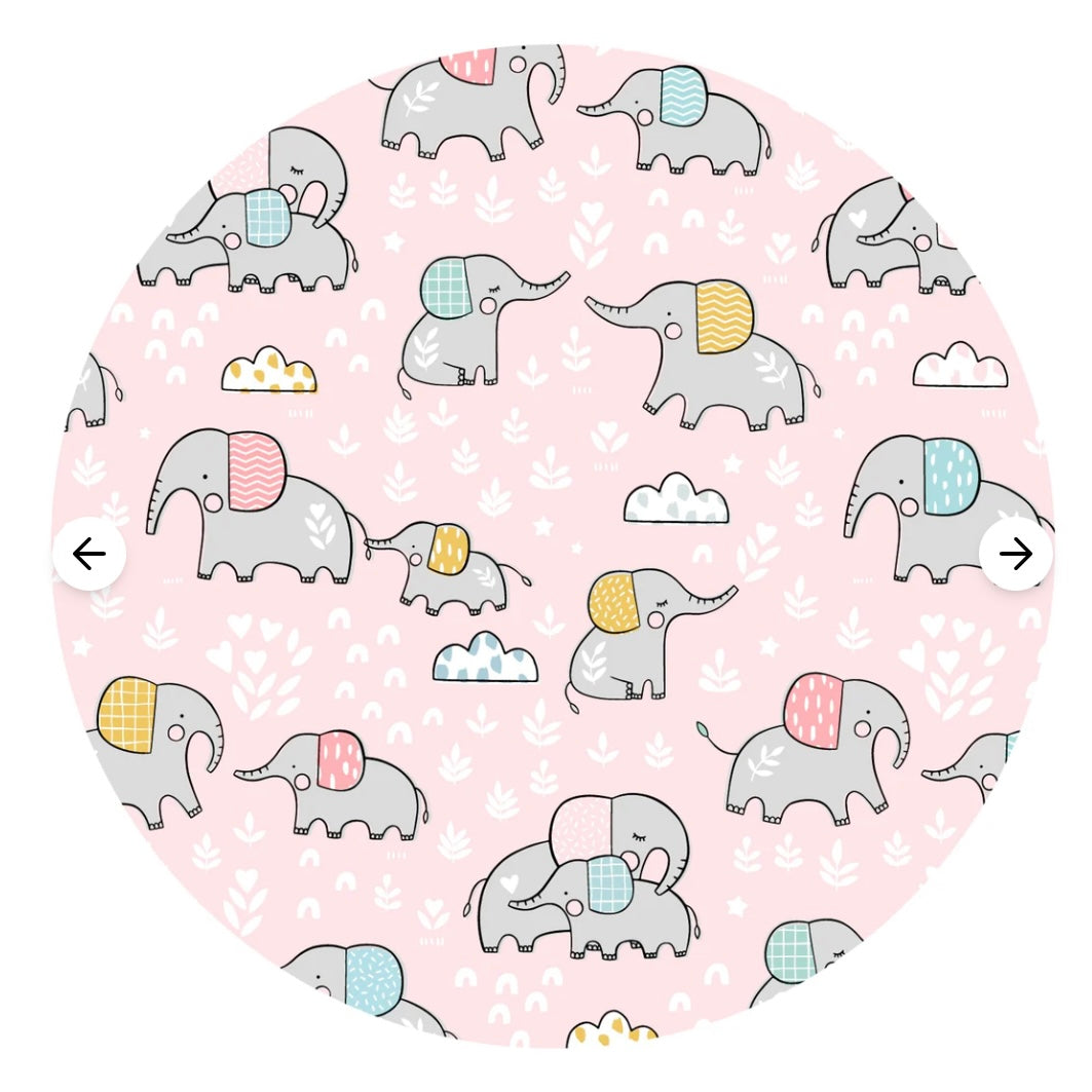 Little Sleepies Pink Elephant Snuggles Pajamas