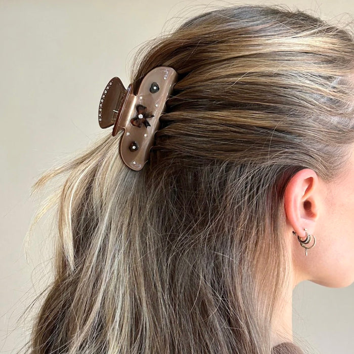 Emi Jay Sweetheart Clip in Cocoa Cashmere