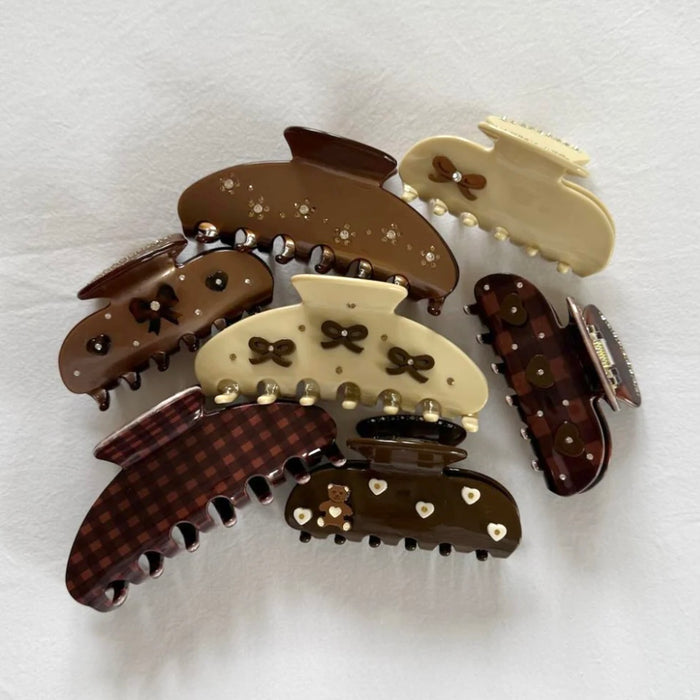 Emi Jay Sweetheart Clip in Cocoa Cashmere