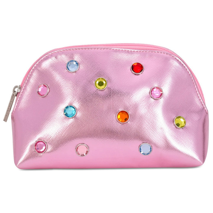 Iscream’s Pink Candy Gem Oval Cosmetic Bag