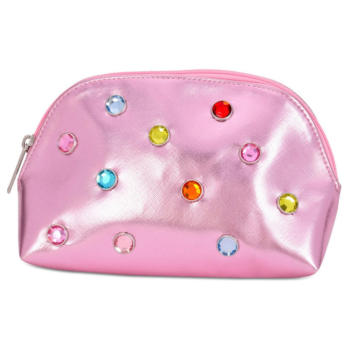 Iscream’s Pink Candy Gem Oval Cosmetic Bag