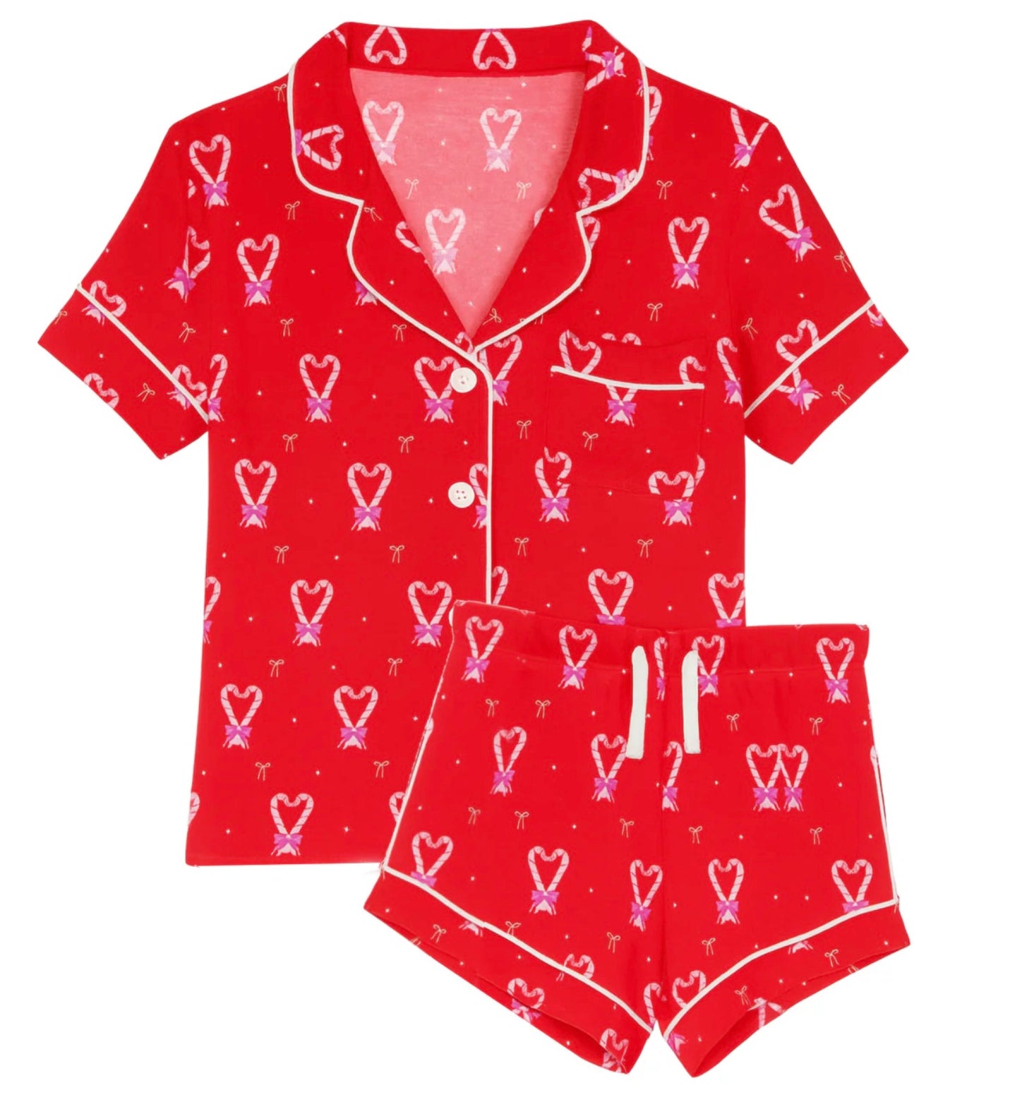 Katie J NYC  Girls Tween Lynn Holiday Short Lounge Set