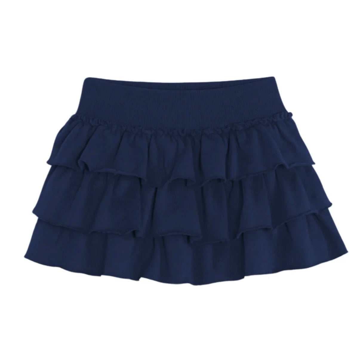 Katie J NYC  Girls Tween Shane Ruffle Skort  - Navy