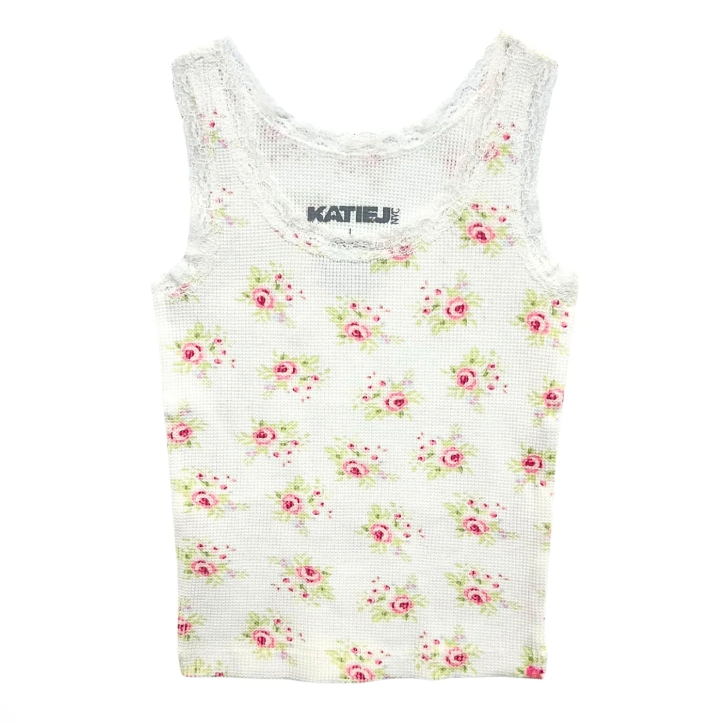 Katie J NYC  Girls Tween Wren Tank - Summer Floral