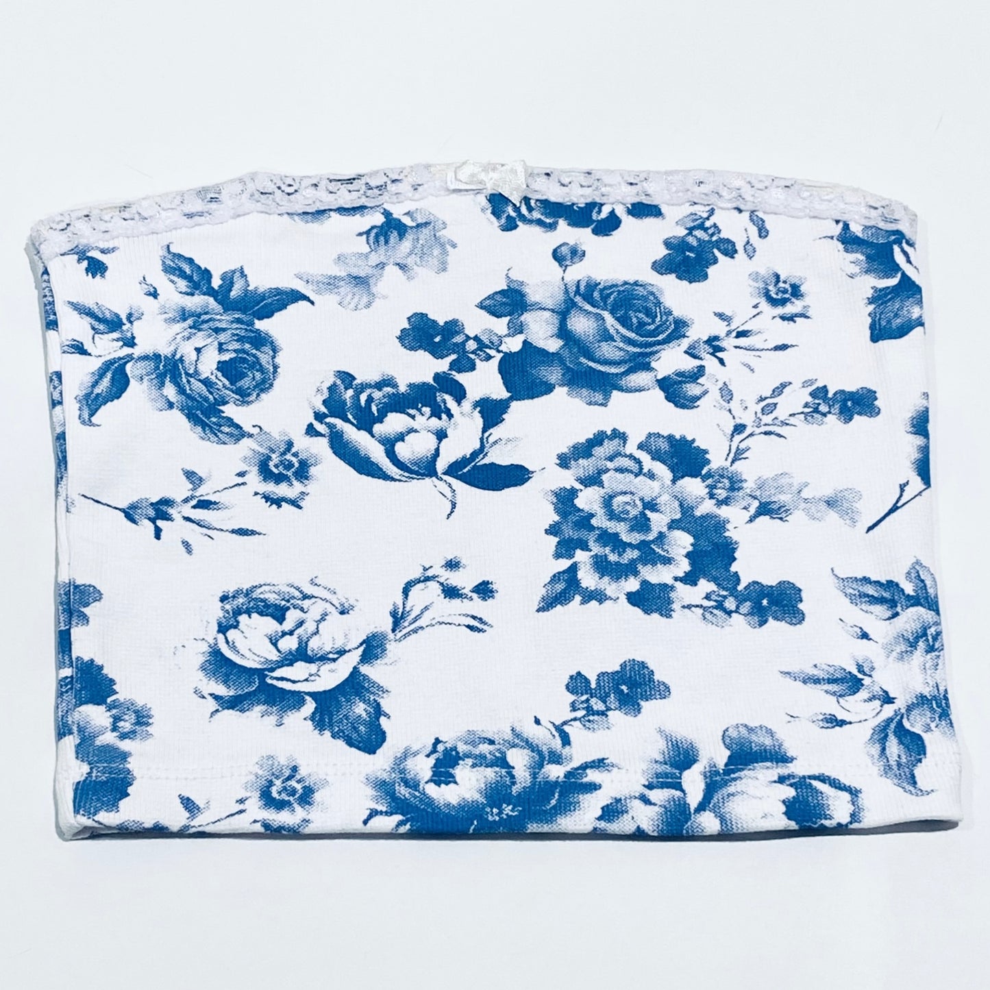 FBZ Flowers by Zoe Tween Maxi Tube Top - Blue Toile