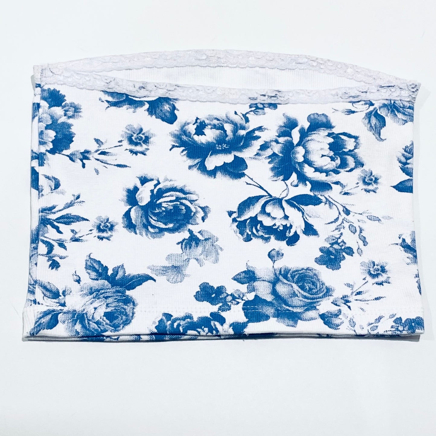 FBZ Flowers by Zoe Tween Maxi Tube Top - Blue Toile
