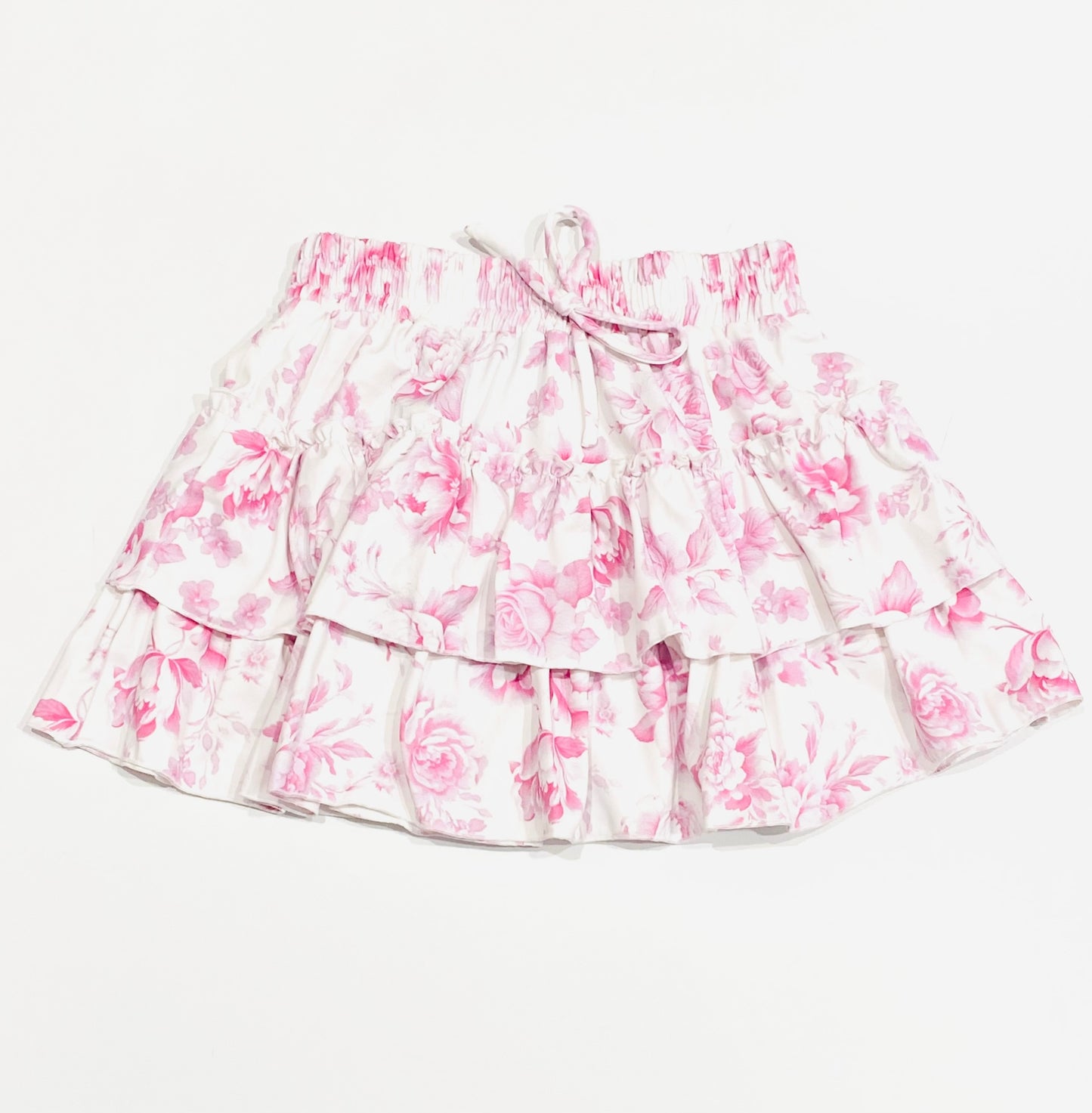 FBZ Flowers By Zoe - 2 Tier Agnes Skirt - Blue Toile / Pink Toile