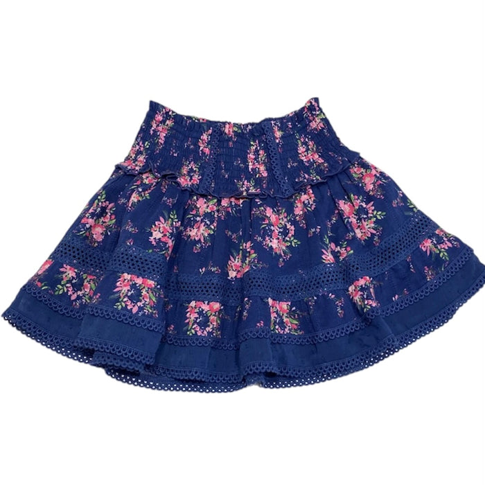 Katie J NYC  Tween Lara Skirt - Evening Blue Bouquet