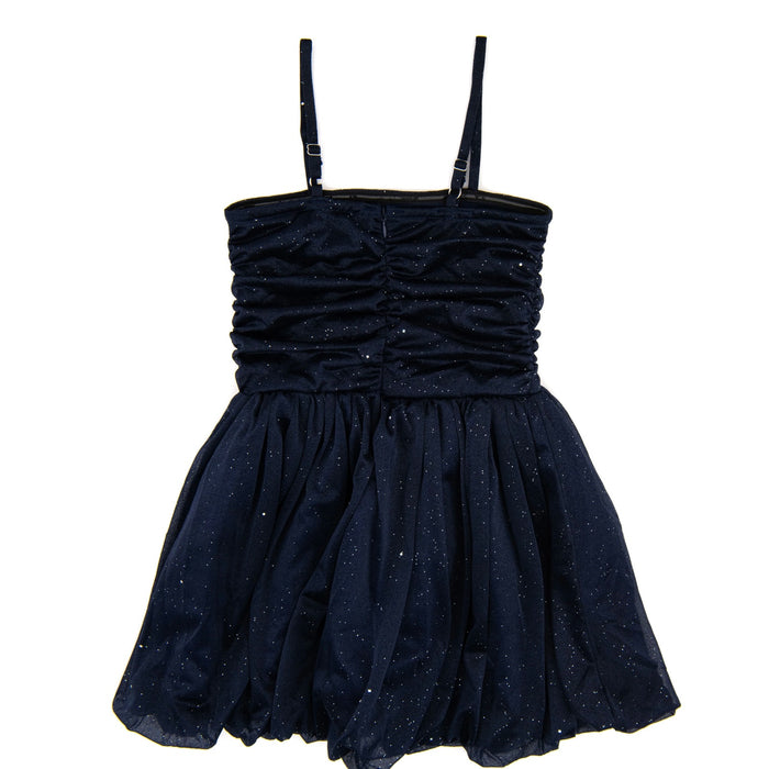 FBZ  Flowers By Zoe Girls Tween Navy Sparkle Bubble Dress