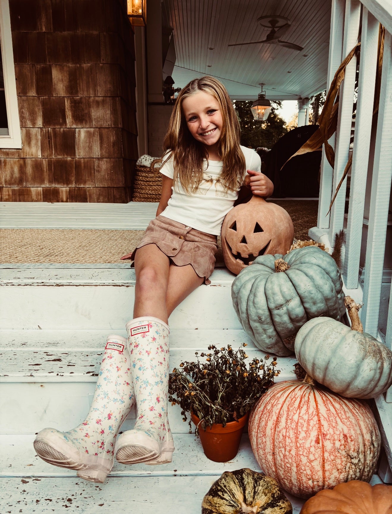 Katie J NYC Girls Tween Autumn Skirt - Latte