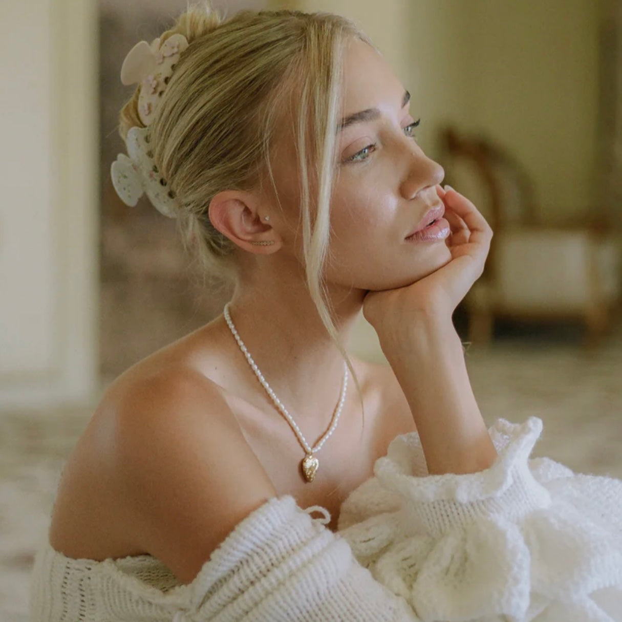 Emi Jay Sweetheart Clip in Pink Angel Food