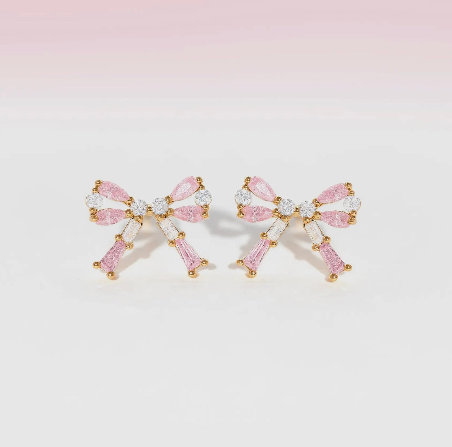 Girls Crew - Chassé Checkered Bow Studs Earrings