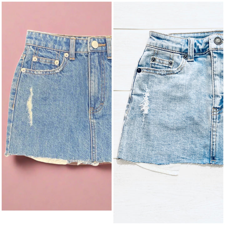 Katie J NYC  Tween Miami Denim Skirt