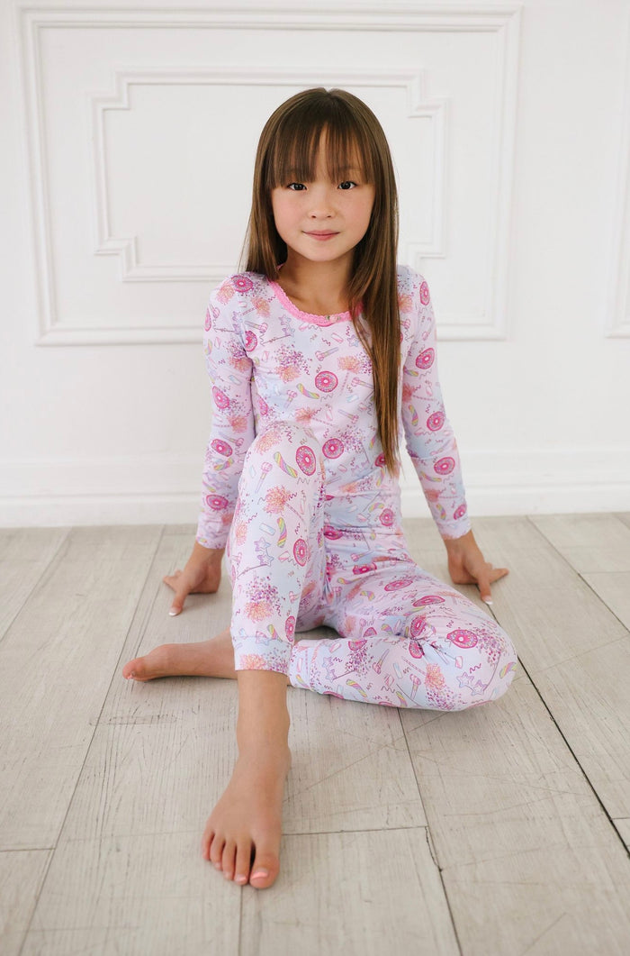 Esme Girl’s Party Long Sleeve Top & Legging Pajama Set