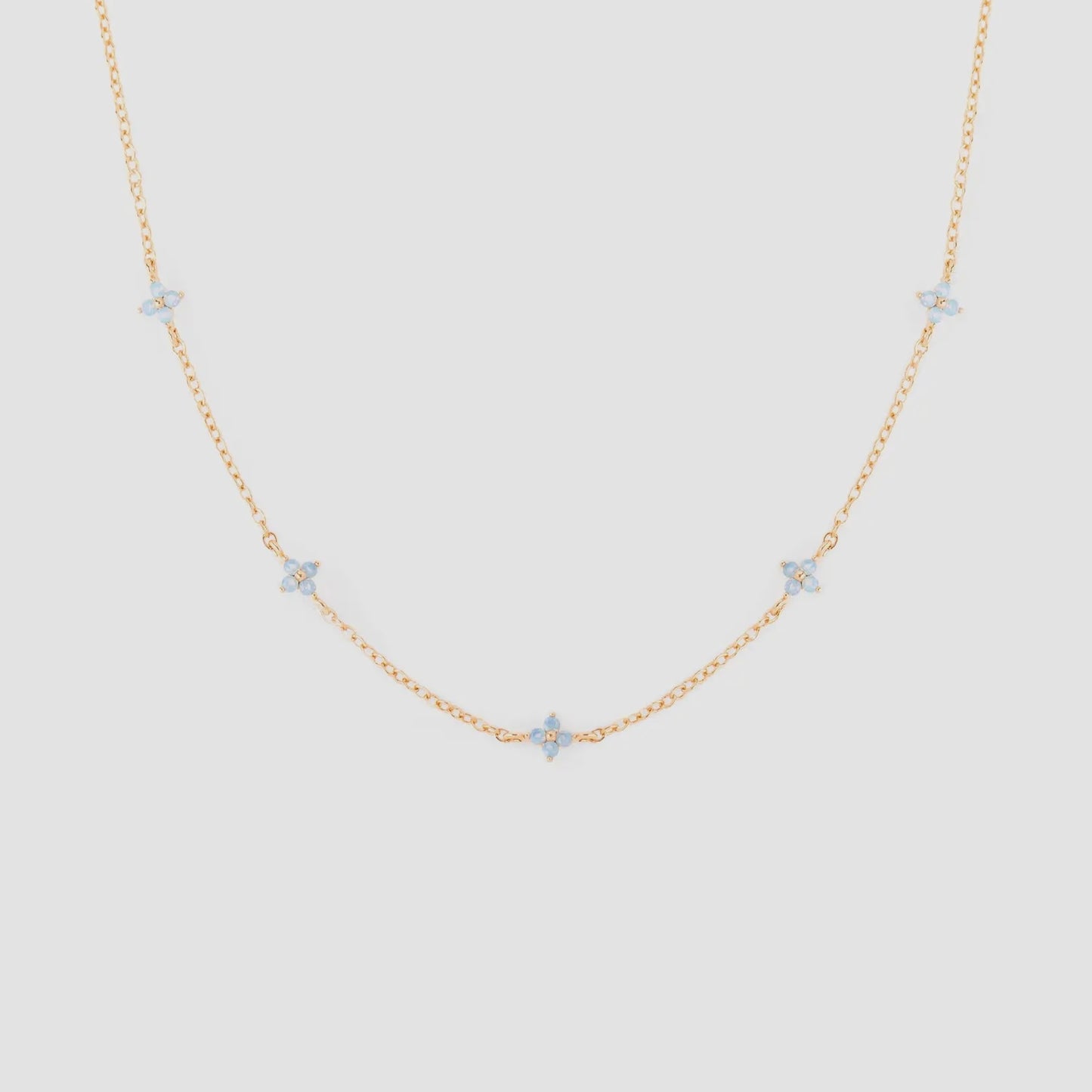 Girls Crew - Blue Blossom Love Necklace