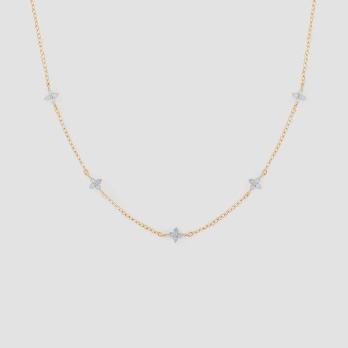 Girls Crew - Blue Blossom Love Necklace