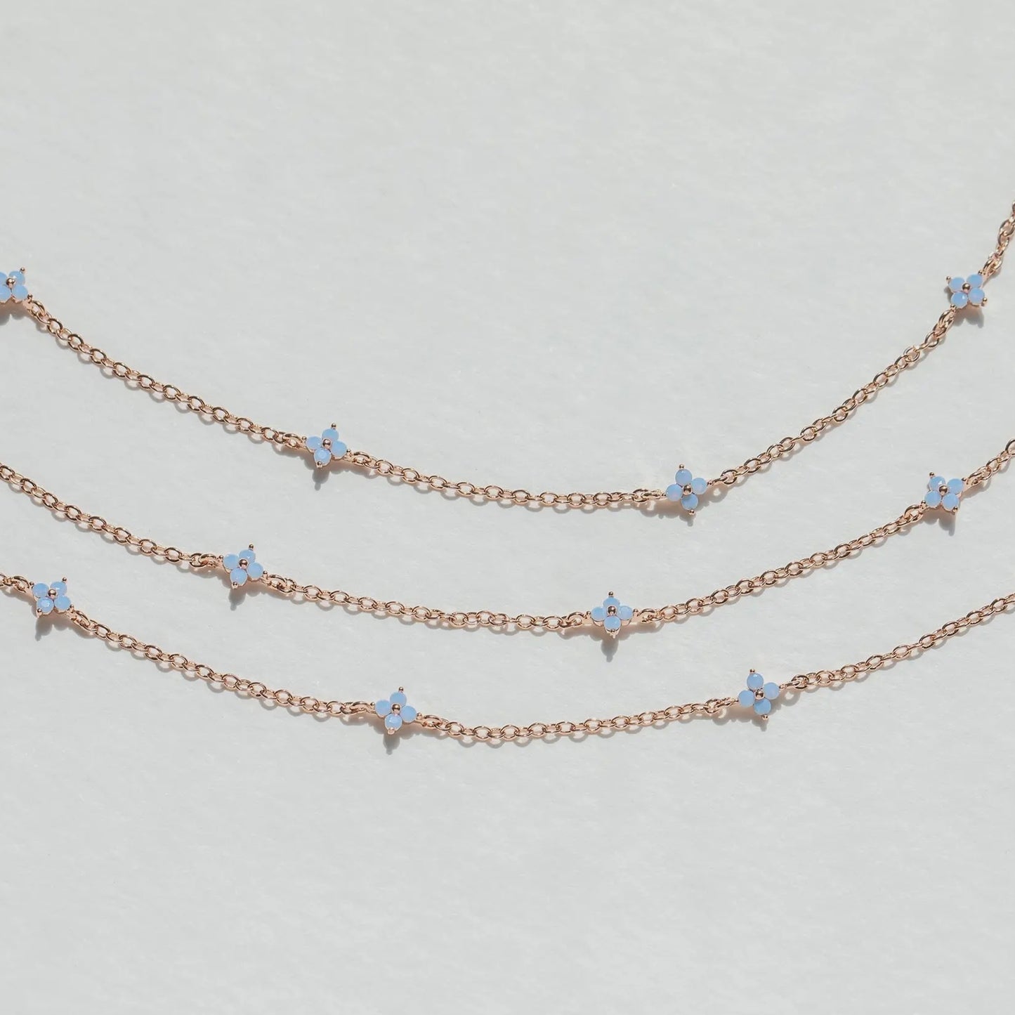 Girls Crew - Blue Blossom Love Necklace