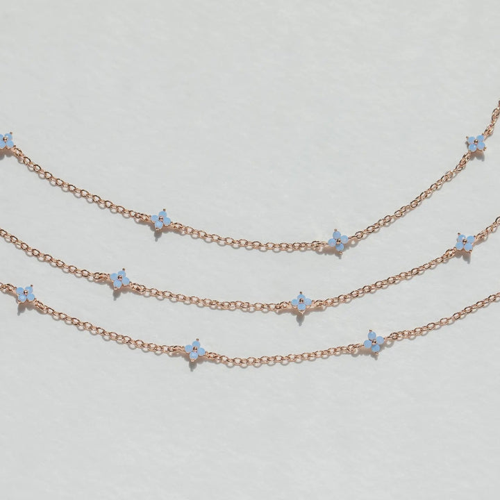 Girls Crew - Blue Blossom Love Necklace
