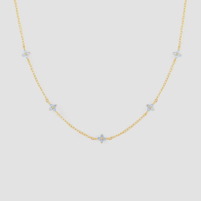 Girls Crew - Blue Blossom Love Necklace