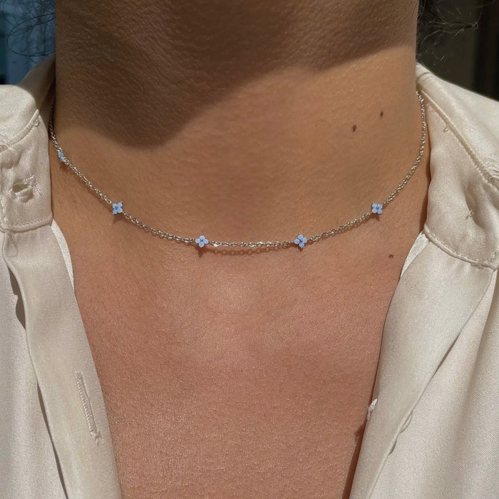 Girls Crew - Blue Blossom Love Necklace