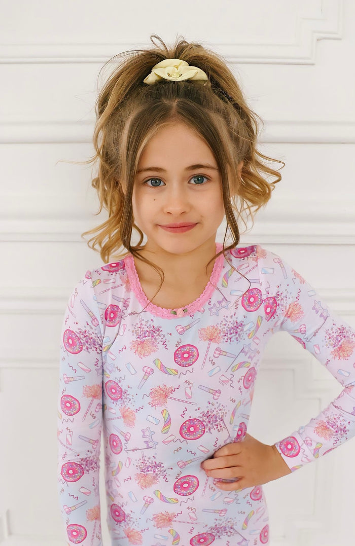 Esme Girl’s Party Long Sleeve Top & Legging Pajama Set