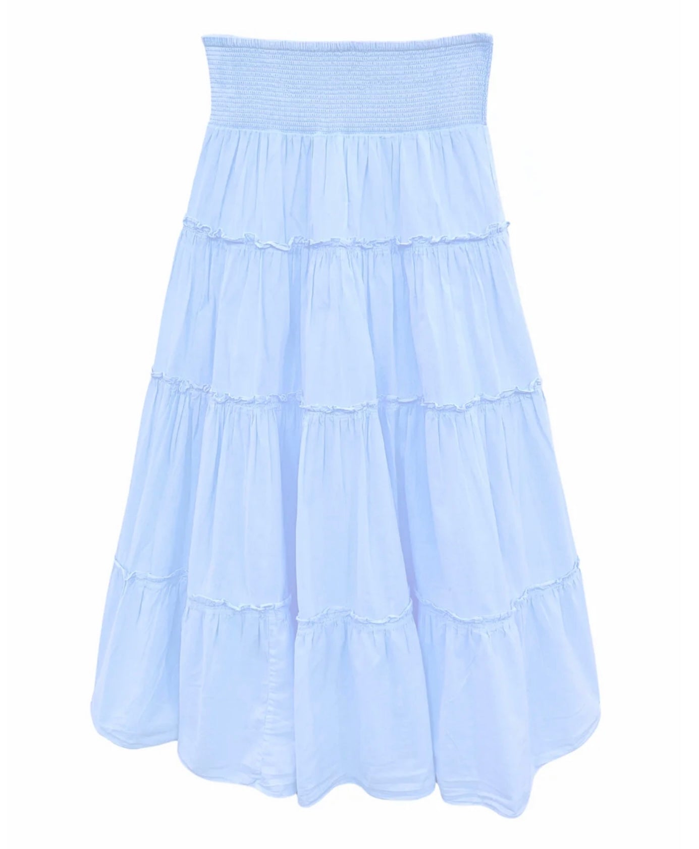 Katie J NYC  Girls Tween Meadow Maxi Skirt  - Baby Blue