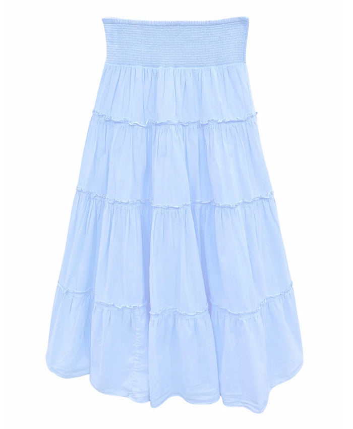 Katie J NYC  Girls Tween Meadow Maxi Skirt  - Baby Blue