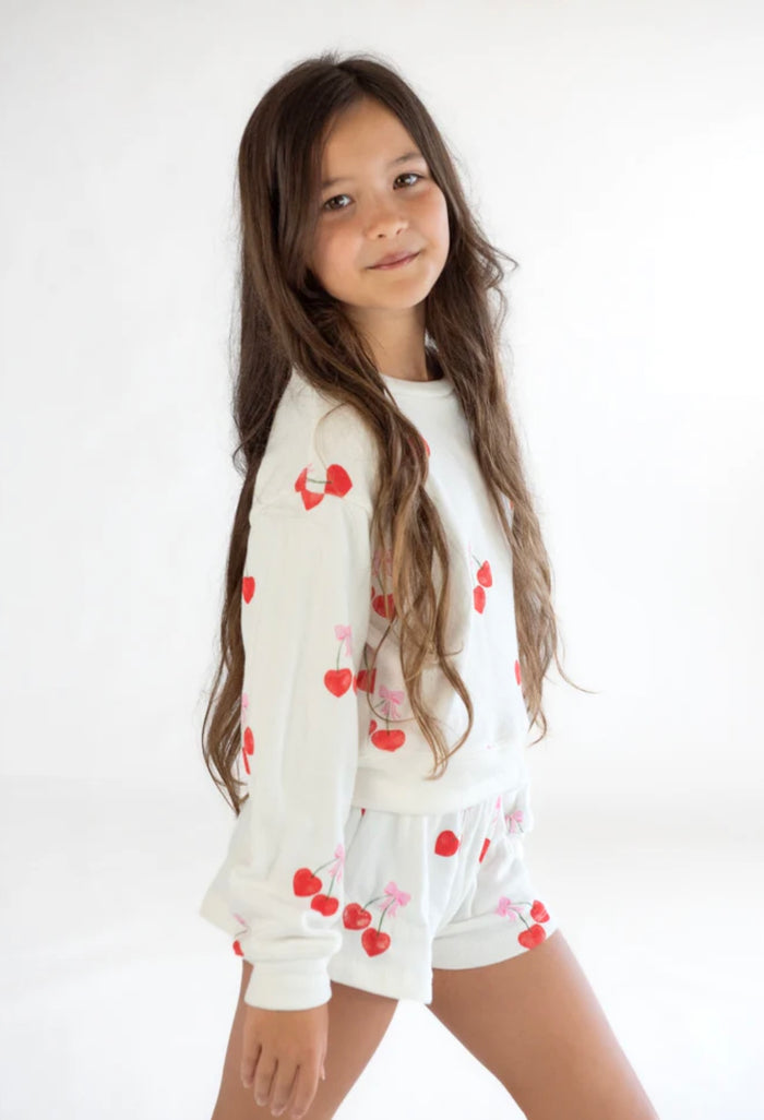 FBZ Flowers by Zoe Girls Cherry Knit Shorts
