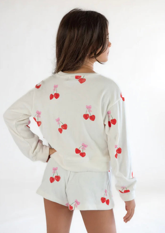 FBZ Flowers by Zoe Girls Cherry Knit Shorts