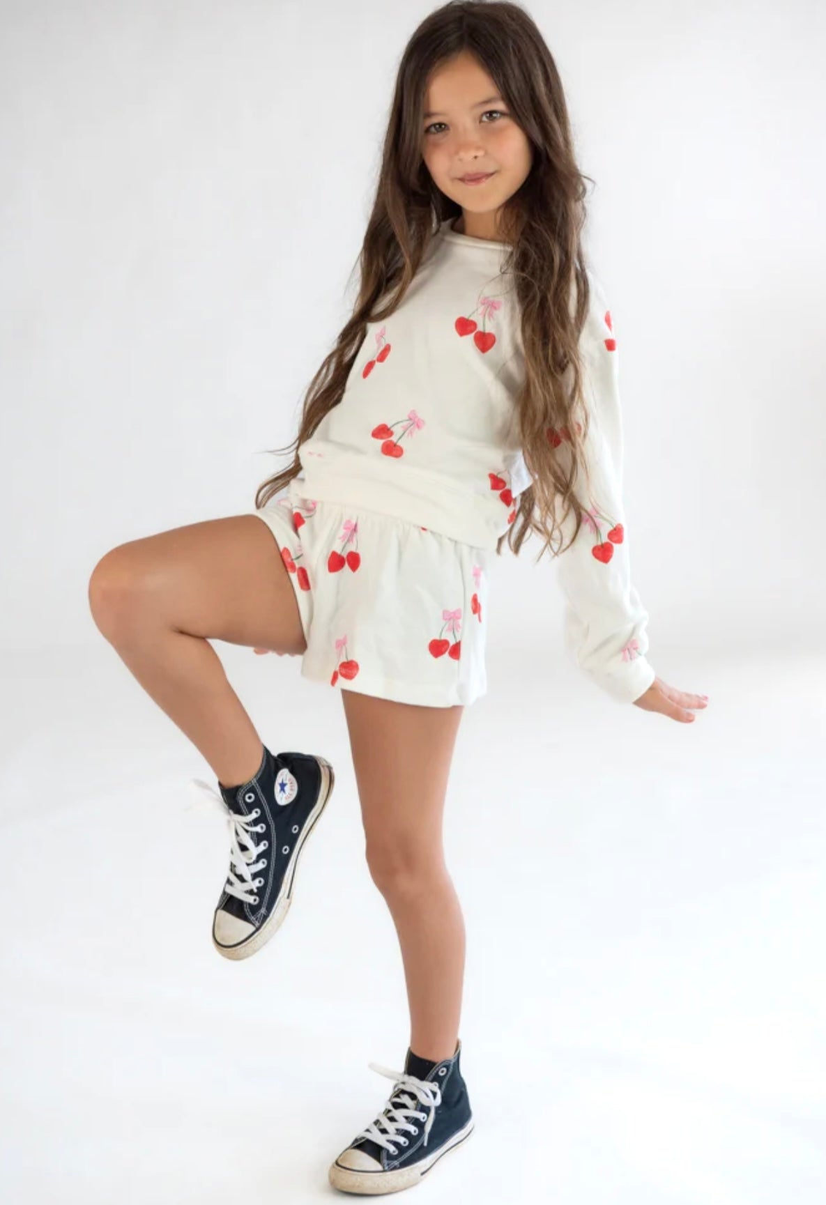 FBZ Flowers by Zoe Girls Cherry Knit Shorts