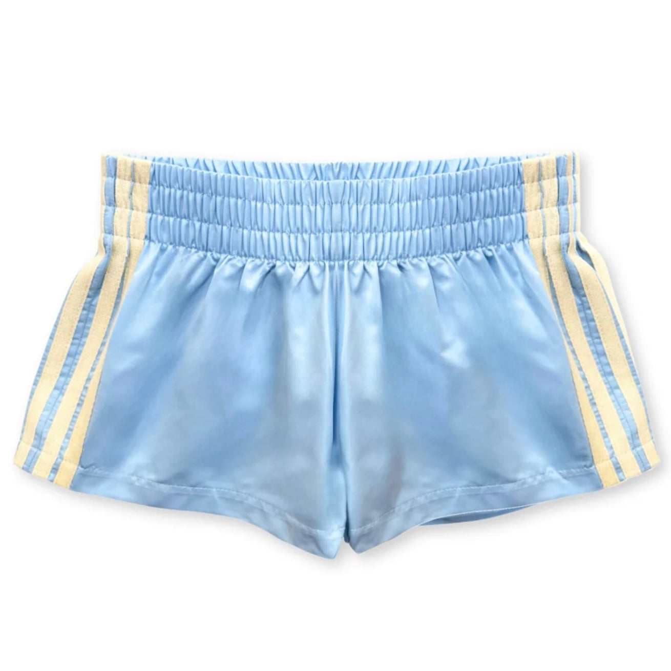 Katie J NYC  Tween Jordyn Contrast Stripe Shorts - Baby Blue/Butter