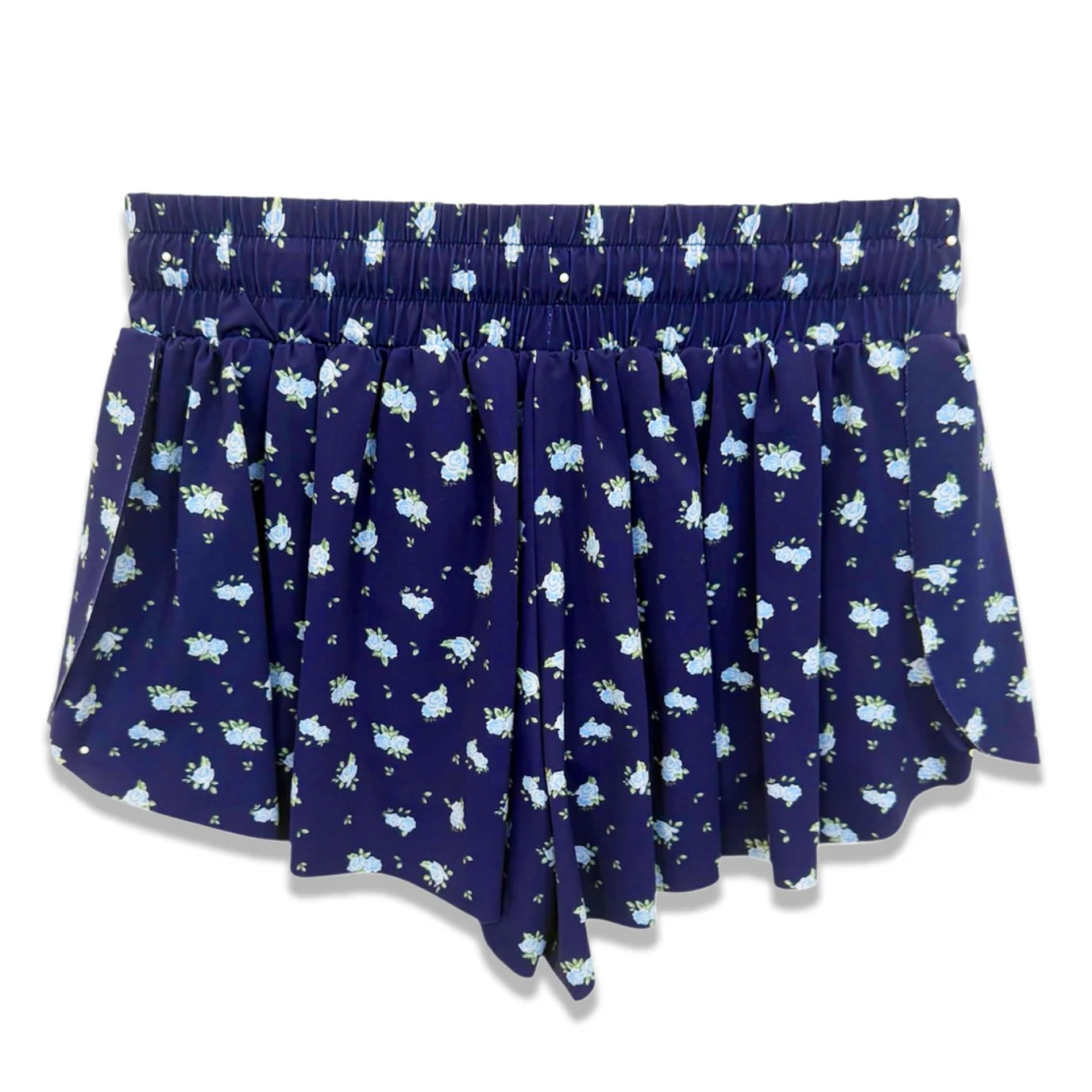 Katie J NYC  Tween Farrah Shorts - Navy Rose Ditsy