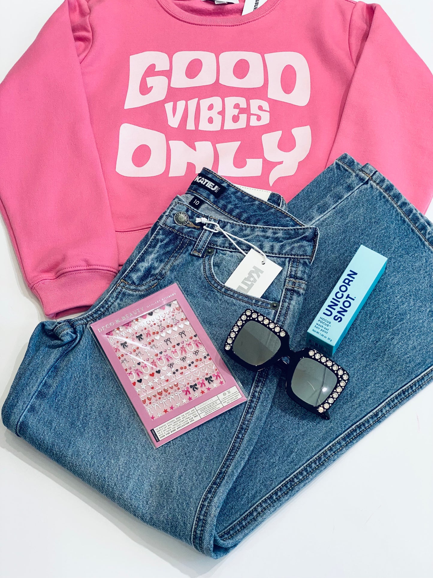 Sub_Urban Riot Girls Tween “Good Vibes Only” Sweatshirt