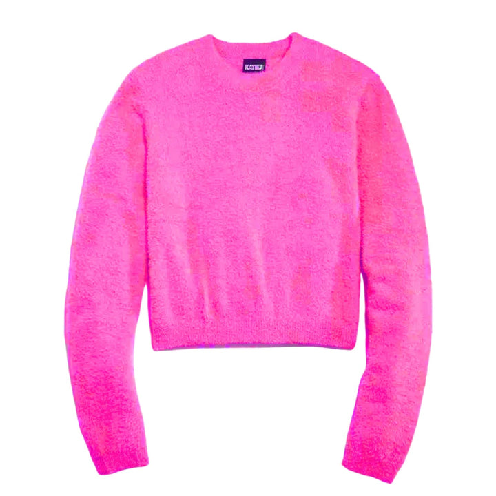 Katie J NYC Juniors Mara Sweater - Shocking Pink