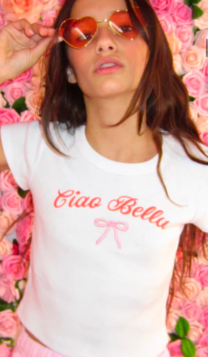 Katie J NYC  Girls Tween Ciao Bella “BABY” Tee