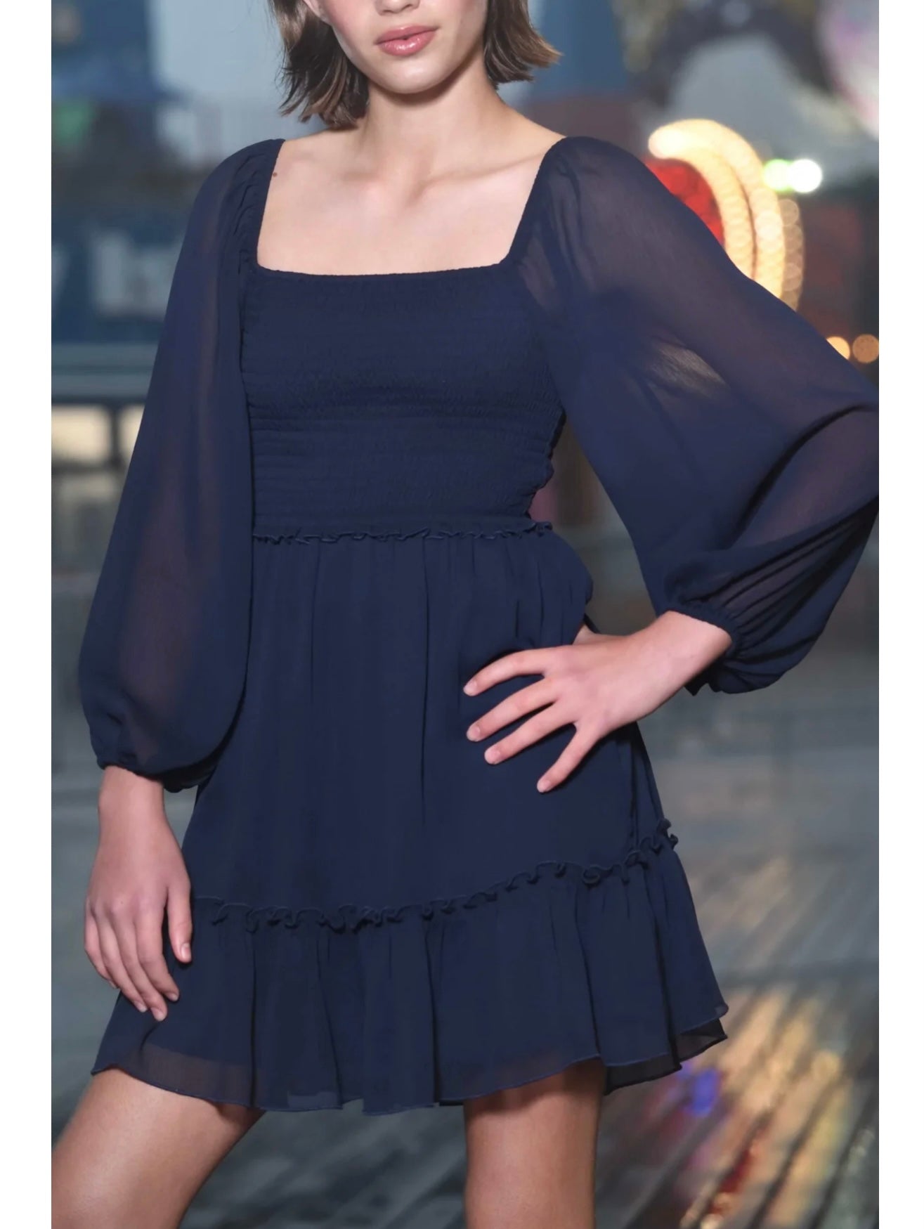 Katie J NYC Juniors Molly Dress - Navy I Love Sweet Treatz Katie J NYC Juniors Molly Dress - Navy I Love Sweet Treatz