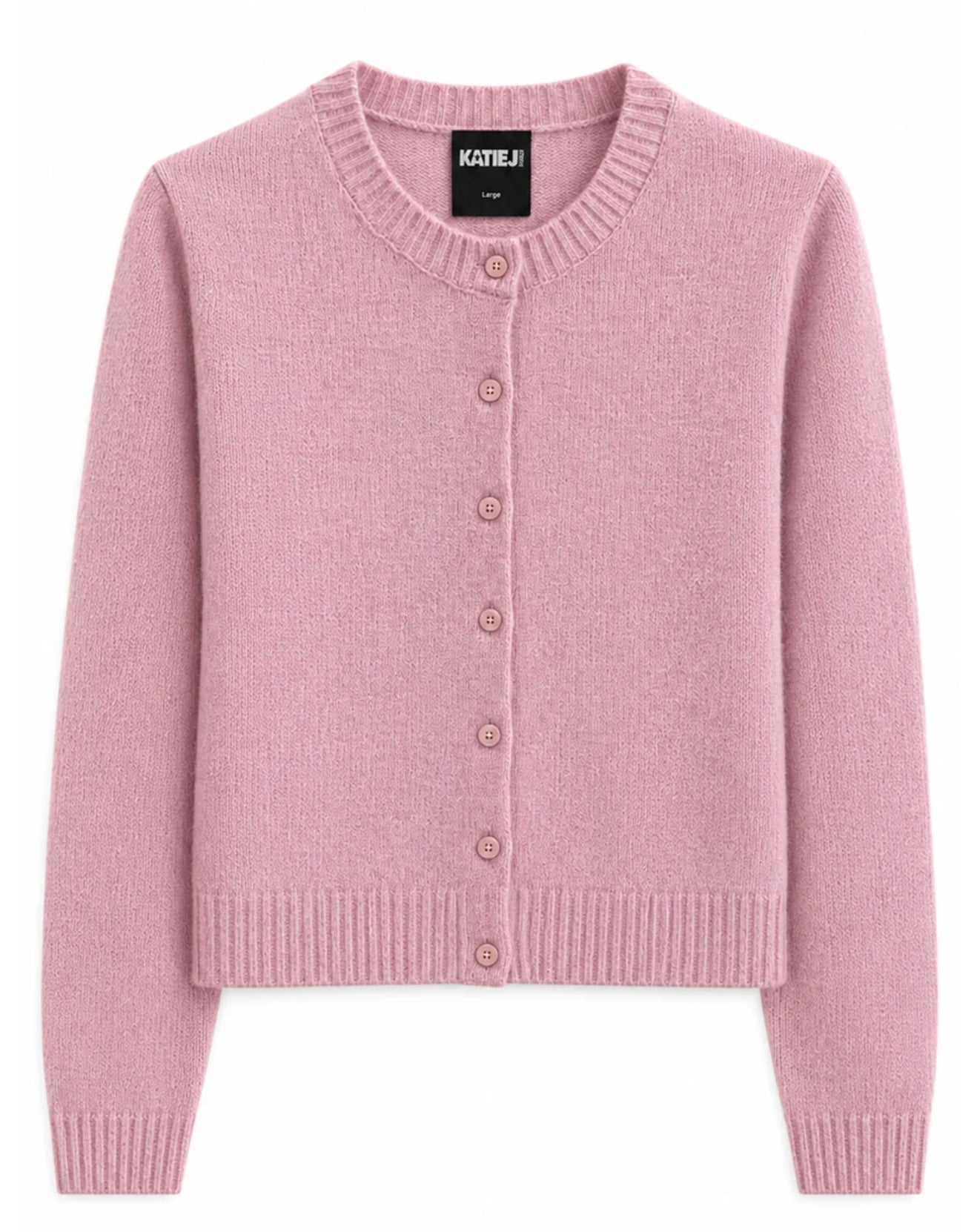 Katie J NYC Girls Tween Tamera Long Sleeve Cardigan Sweater - Dusty Mauve