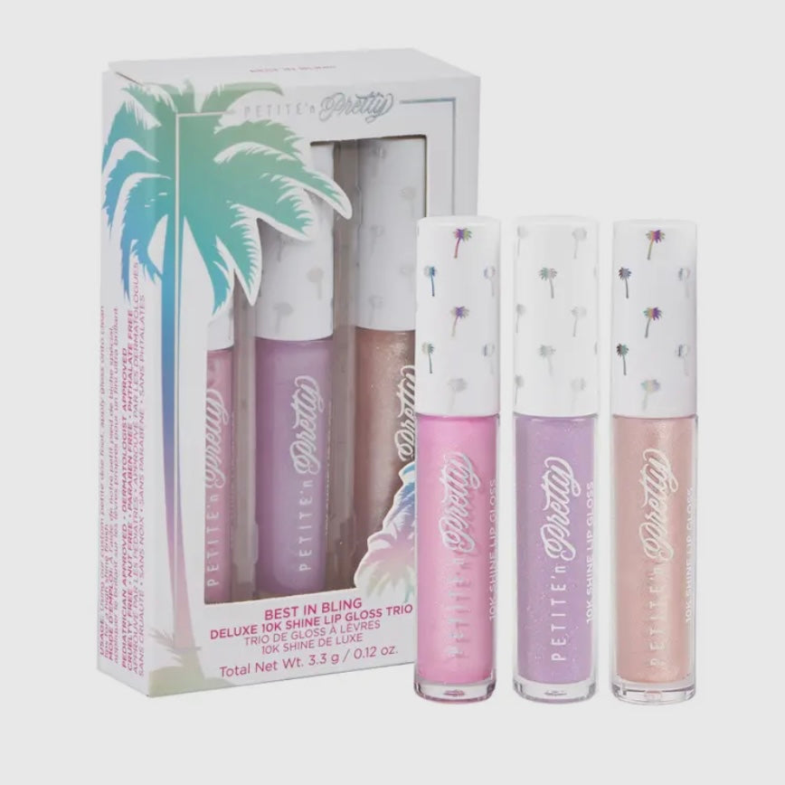 Best in Bling Deluxe 10K Shine Lip Gloss Trio