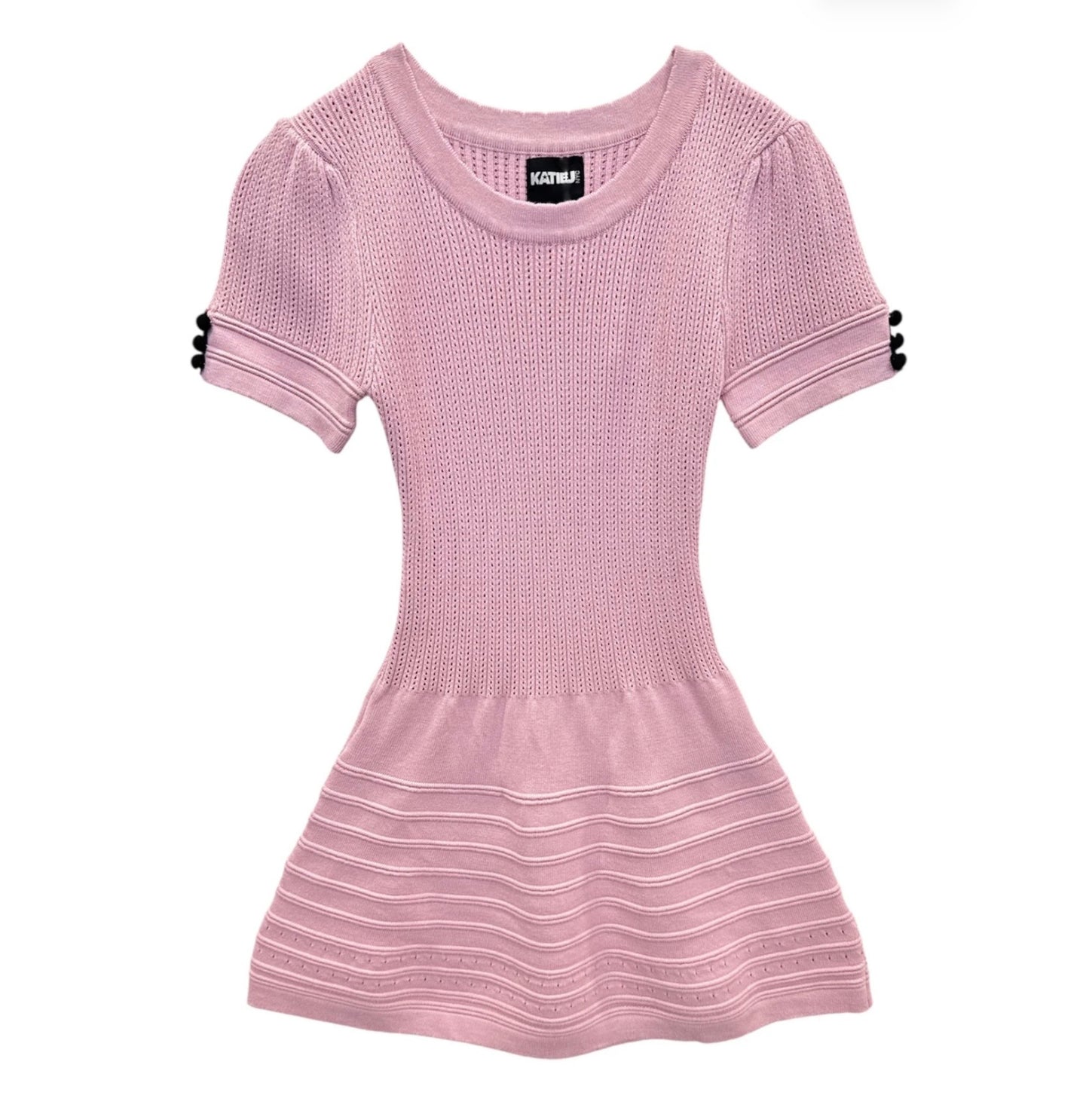 Katie J NYC  Girls Tween Abigail Dress - Cream/ Black/ Blush/ Evening Blue