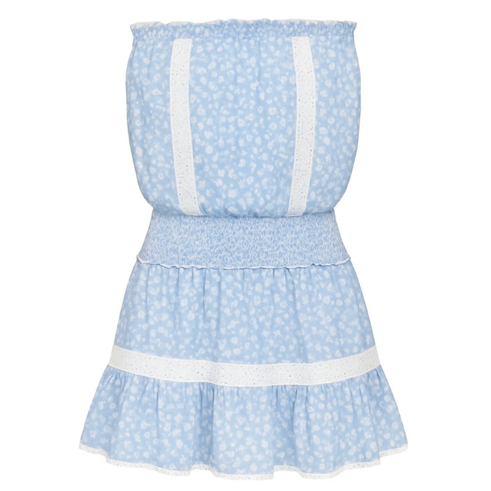 Katie J NYC TWEEN LUCIA DRESS - Blue Ditsy Floral