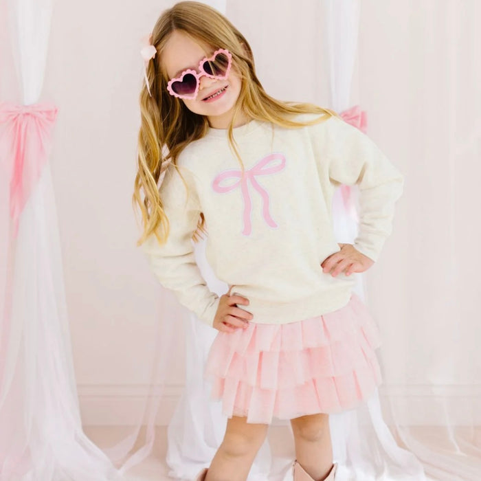 Sweet Wink’s Coquette Pink Bow Tiered Tutu