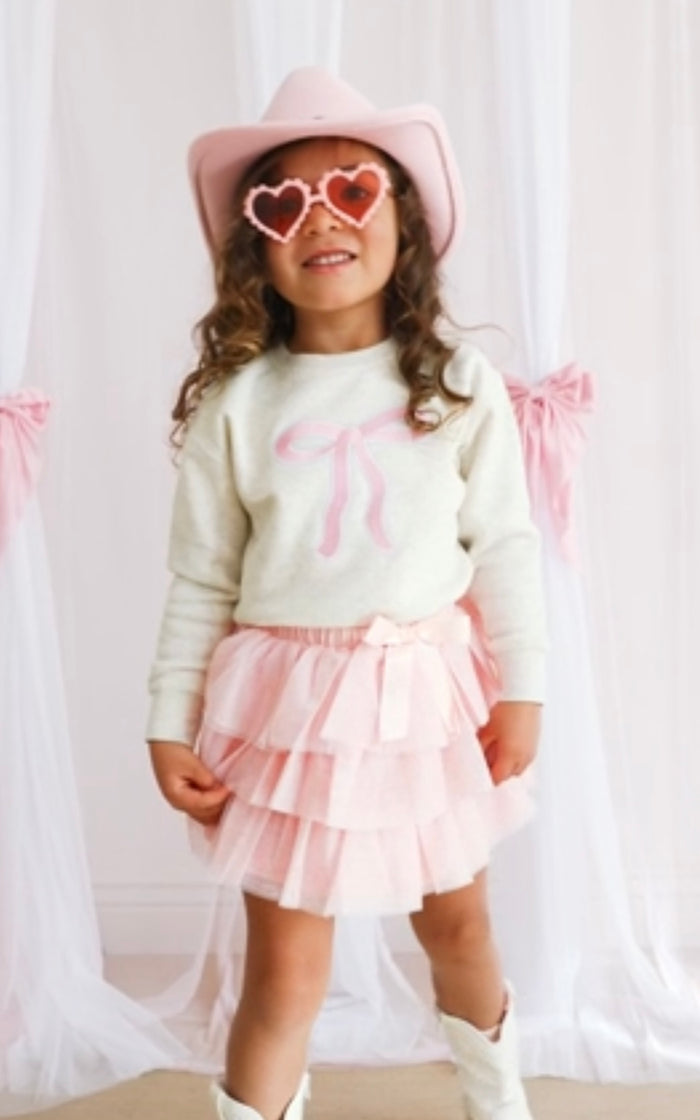 Sweet Wink’s Coquette Pink Bow Tiered Tutu