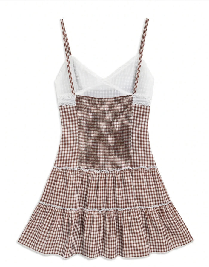 Katie J NYC TWEEN FAWN LACE TRIM SUNDRESS