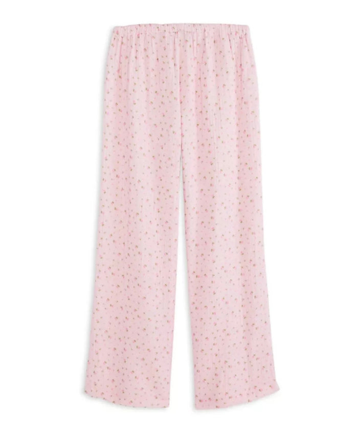 Katie J NYC  Girls Tween Kiki Gauze Pant - Pink Ditsy Floral